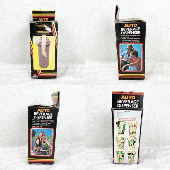 Vintage Acar Auto Beverage Dispenser travel cup in box retro - Picture 3 of 12